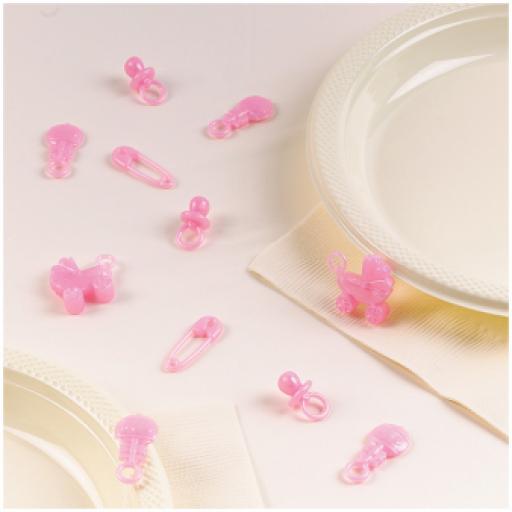 Baby Girl Baby Shower Table Sprinkles Pink 25pcs