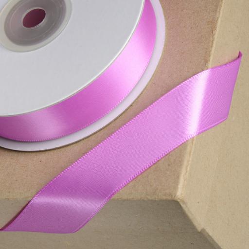 Double Sided Satin Ribbon 38mm x 1M Orchid