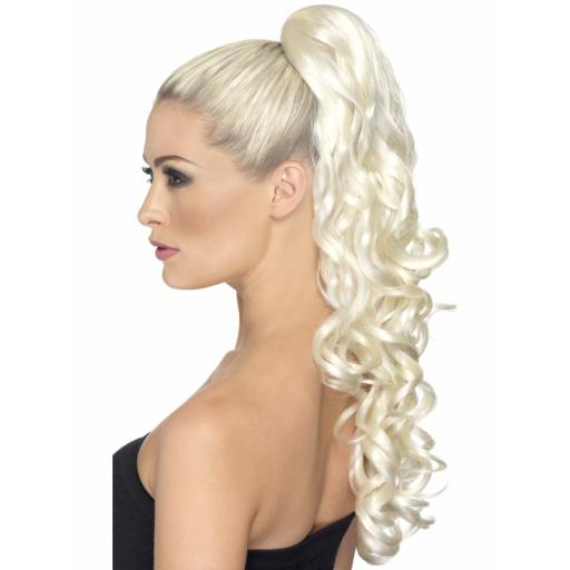 Divinity Hair Extension Blonde Curly on Clip