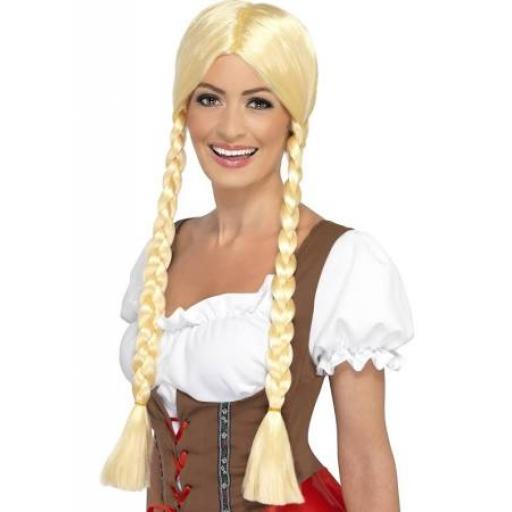 Bavarian Beauty Wig Plaited Blonde Long