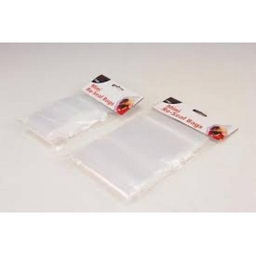 Mini Zip Seal Plastic Bags 40pcs 145x100mm