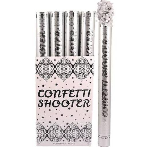 Confetti Shooter Giant 80cm Silver