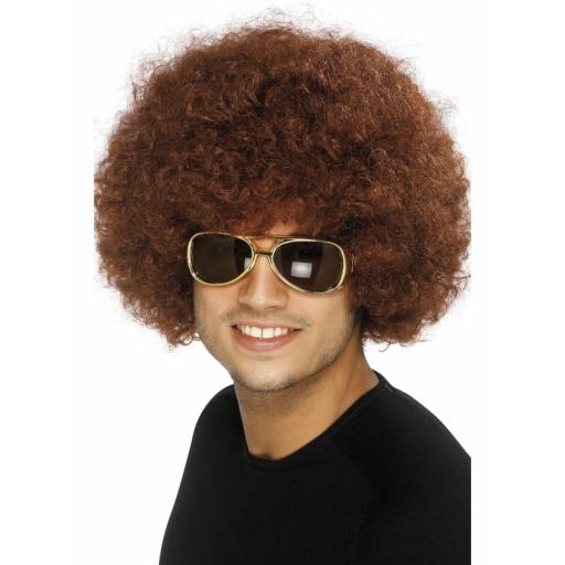 70s Funky Afro Wig Brown 120g