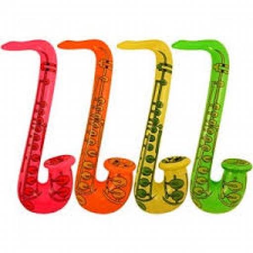 Assorted Inflatable Saxophone ñ 30 Inches / 76cm