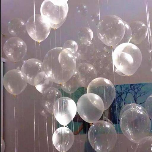 Crystal Cler 12 inch Latex Balloons 50pcs