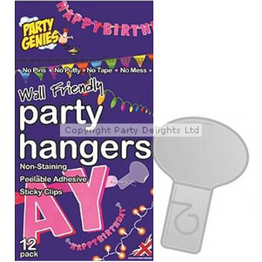 Wall Friendly Party Hangers 12pcs