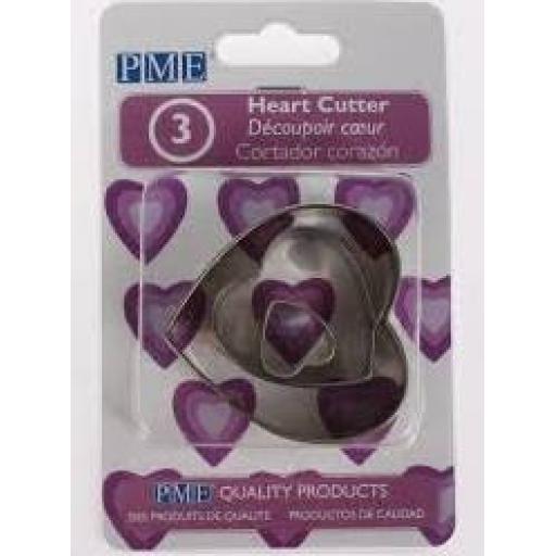 PME Heart Cutter Set of 3