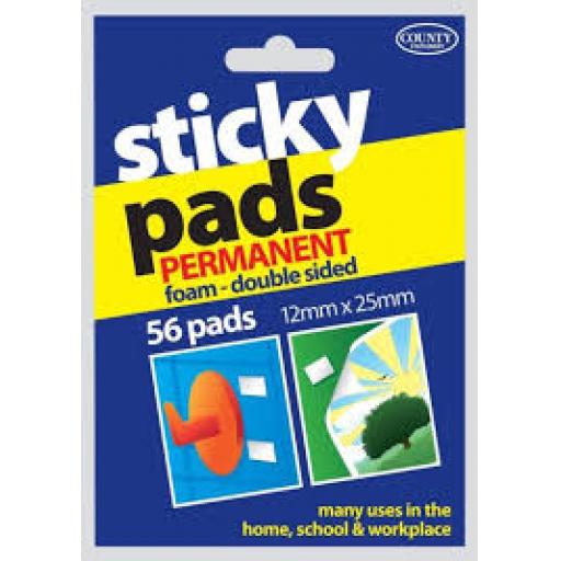 County Sticky Pads Permanent 56pads