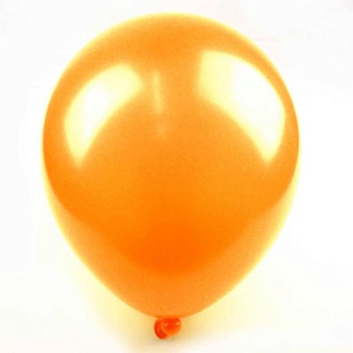 Met Orange 12 inch Latex Balloon 50 pcs