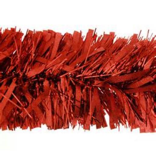 Luxury Tinsel Red 150mm x 2m