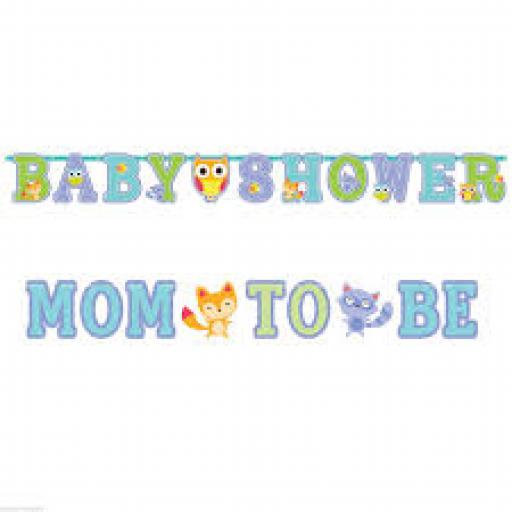 Woodland Welcome Baby Illustrated Letter Banners 2