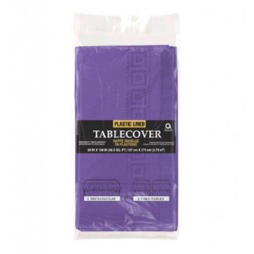 Royal Purple 3-Ply Paper Tablecover 1.37m x 2.74m