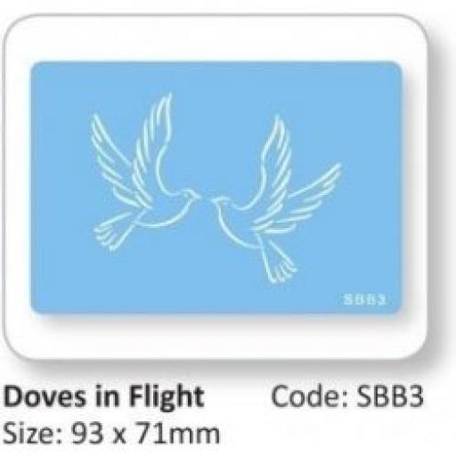 JEM Doves In Flight Stencil