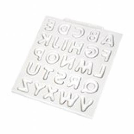 Mould Design Mat Domed Alphabet By Katy Sue10x10