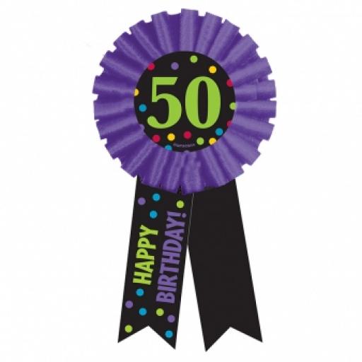 50th Birthday Award Ribbon