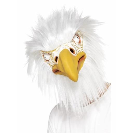 Eagle Mask Full Overhead Latex with Fur
