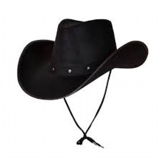 Black Texan Cowboy Hat
