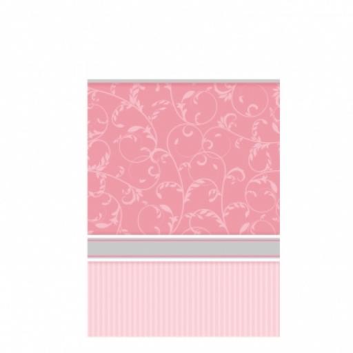 Blessing Pink Plastic Tablecover - 137cm x 260cm