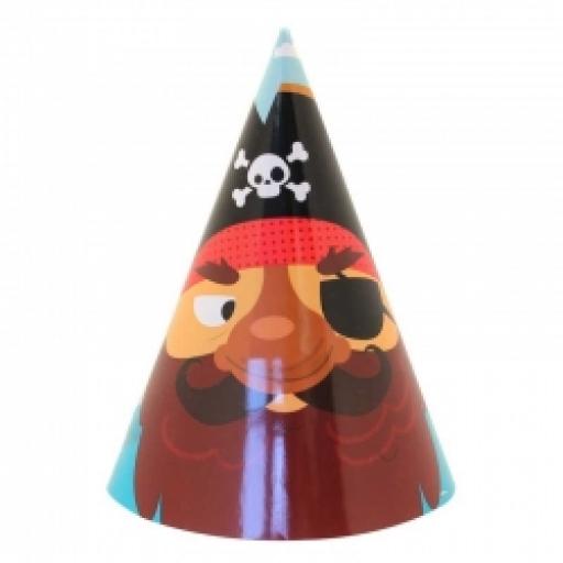 Pirate Party Hats 8pcs