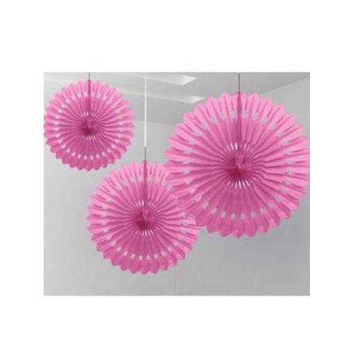 Decorative Fan 16 inch Pink 1pc