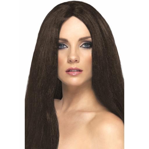 Star Style Wig Brown 44cm Long & Straight