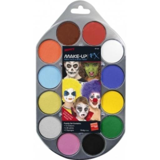 Make Up Kit Smiffys 12 colour