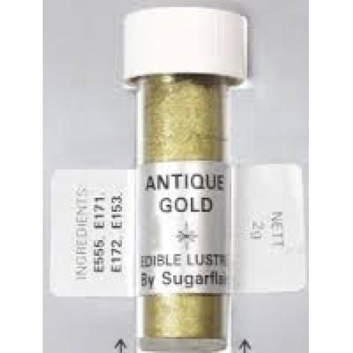 Sugarflair Edable Lustre Antique Gold 2g