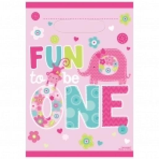 Funt To Be One Loot Bag 8pcs Pink