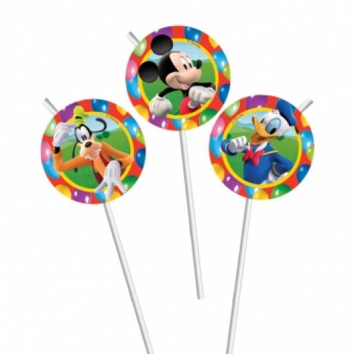 Mickey Mouse 6 Drinking Straws