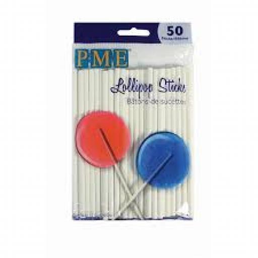 PME Lollipop Sticks 11.5 cm/50sticks