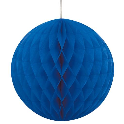 Honeycomb Balls 8 inch Royal Blue