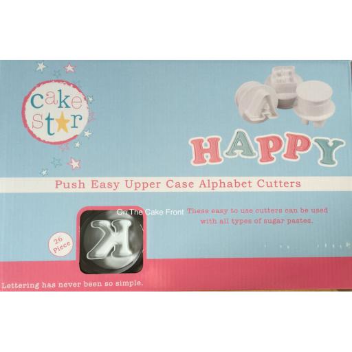 Cake Star Push Easy Uppercase Alphabet Cutters 26pc