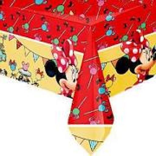 Minnie Mouse Plastic Table Cover 120x180cm
