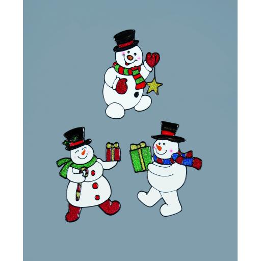 Christmas Window Sticker Assorted Character 20cm