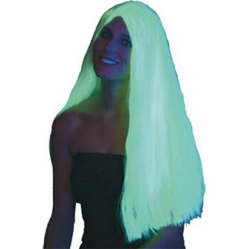 WITCH WIG 24ALL GLO-IN-DARK D/BOX ADULT