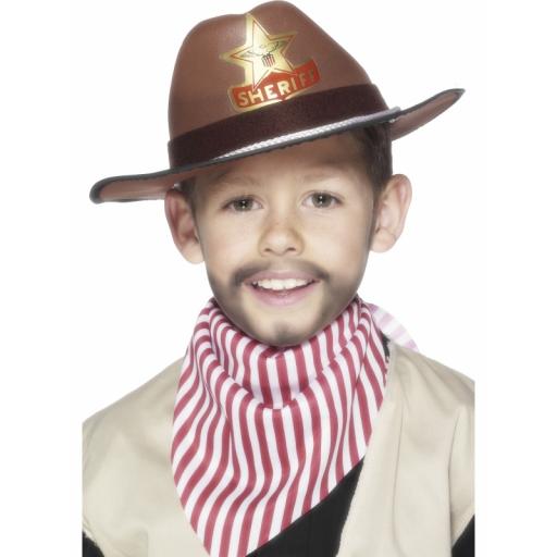 Cowboy Hat with Sheriff Badge