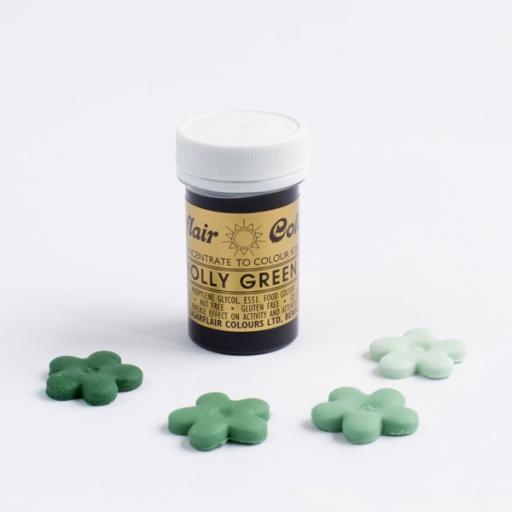 Sugarflair Spectral Holly Green Paste Colouring 25g