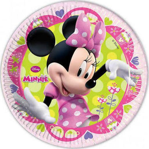 Minnie Mouse Paper Party Plates 8x23cm
