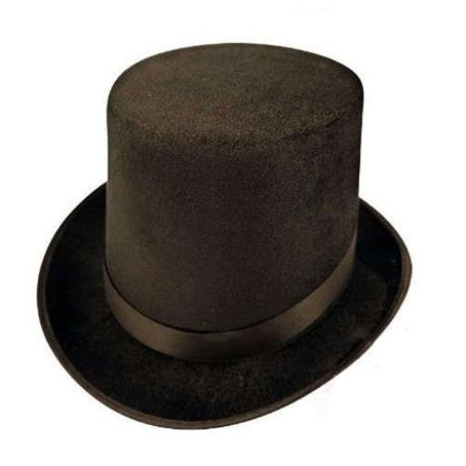 Black Top Hat One Size