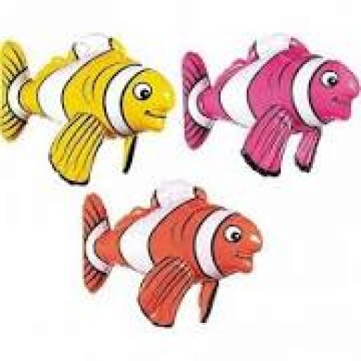 Inflatable Tropical Fish 17 inch High