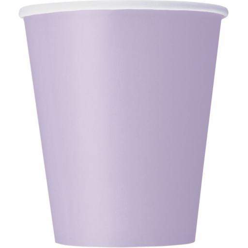 14 Lavender Paper Party Cups 9oz