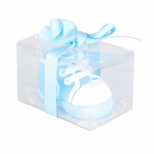 Baby Shower Candle Baby Trainer 55 x 33 x 33mm Blue