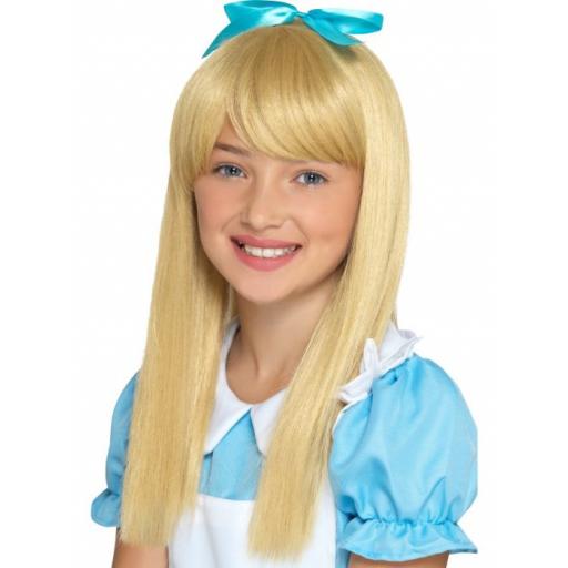Wonderland Princess Wig, Blonde, Kids