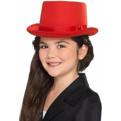 Kids Top Hat, Red