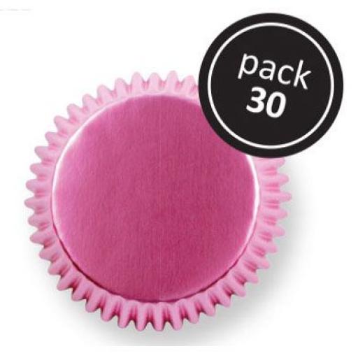 Metallic Pink Foil Baking Cases 30pcs