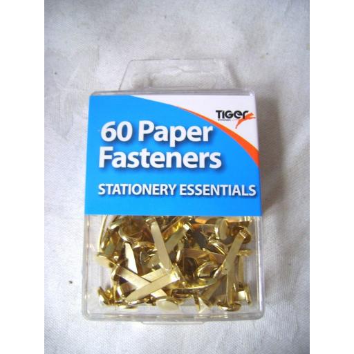 60 Paper Fasteners Split Pins Secure Banner Letters