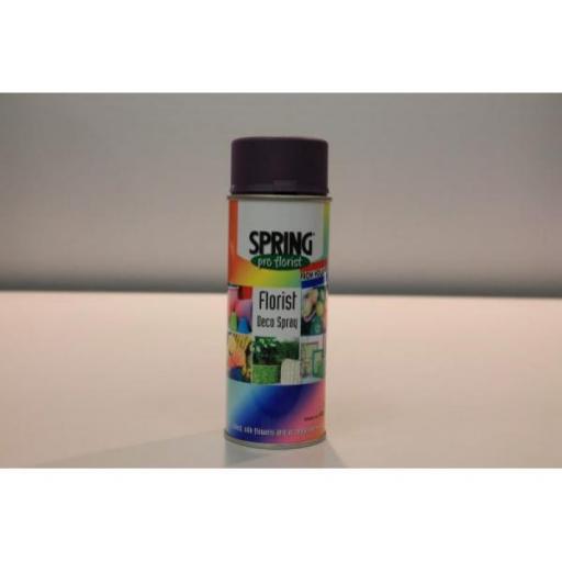 Soft Black Euro-Aerosols Spray Paint, Florist Supplies Silver 400ml