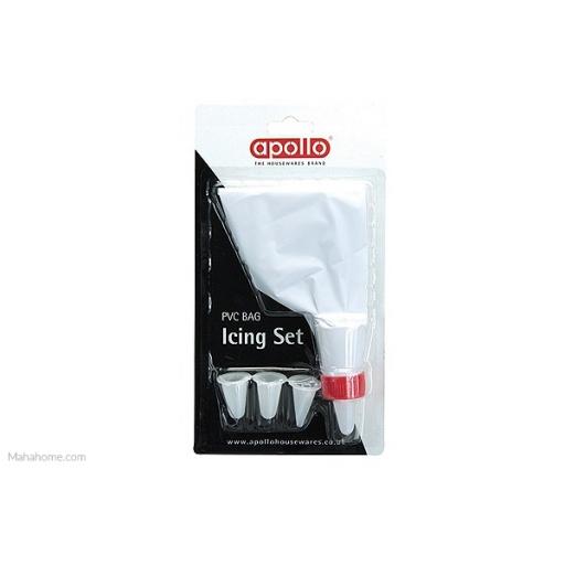 Apollo PVC Icing Bag Set with 4 nozzles