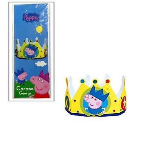 Peppa Pig Paper Cardboard Crown 1ct