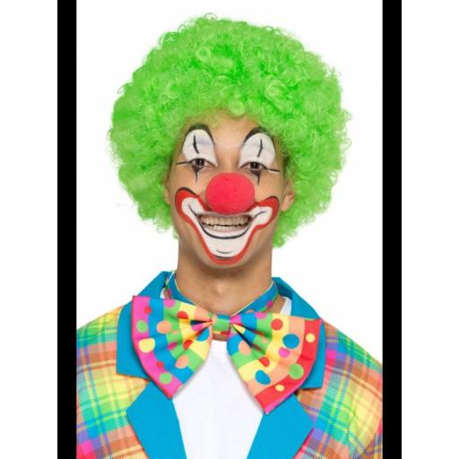 Big Top Clown Bowtie, Neon, with Spots & Stripes